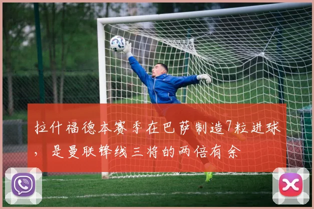 拉什福德本赛季在巴萨制造7粒进球，是曼联锋线三将的两倍有余