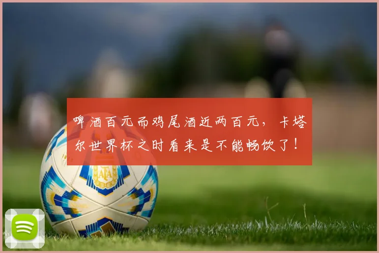 啤酒百元而鸡尾酒近两百元，卡塔尔世界杯之时看来是不能畅饮了！